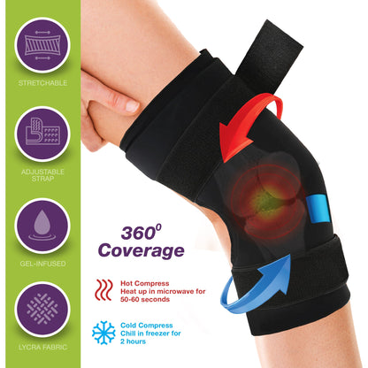 Remedy Health Gel Velcro Knee Wrap