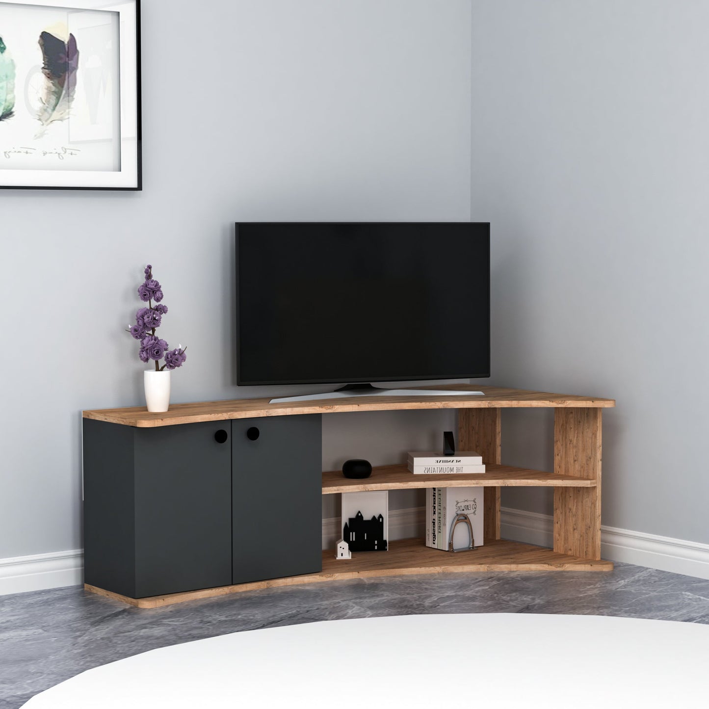 Armoire Dion TV Stand Assorted Colours - Homemark