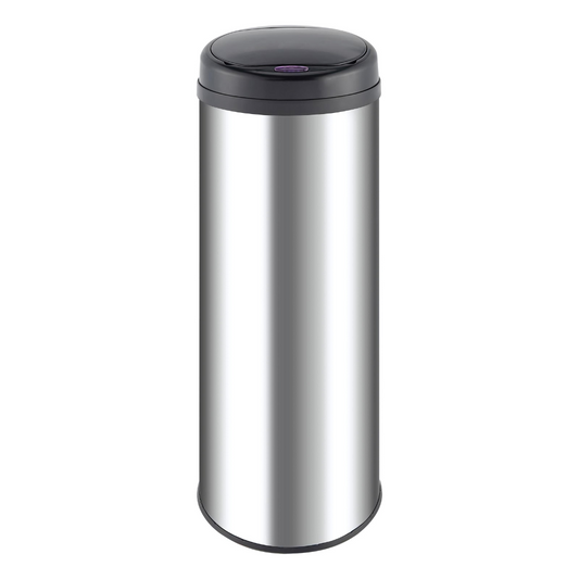 HomeMax 50L Round S/S Sensor Bin