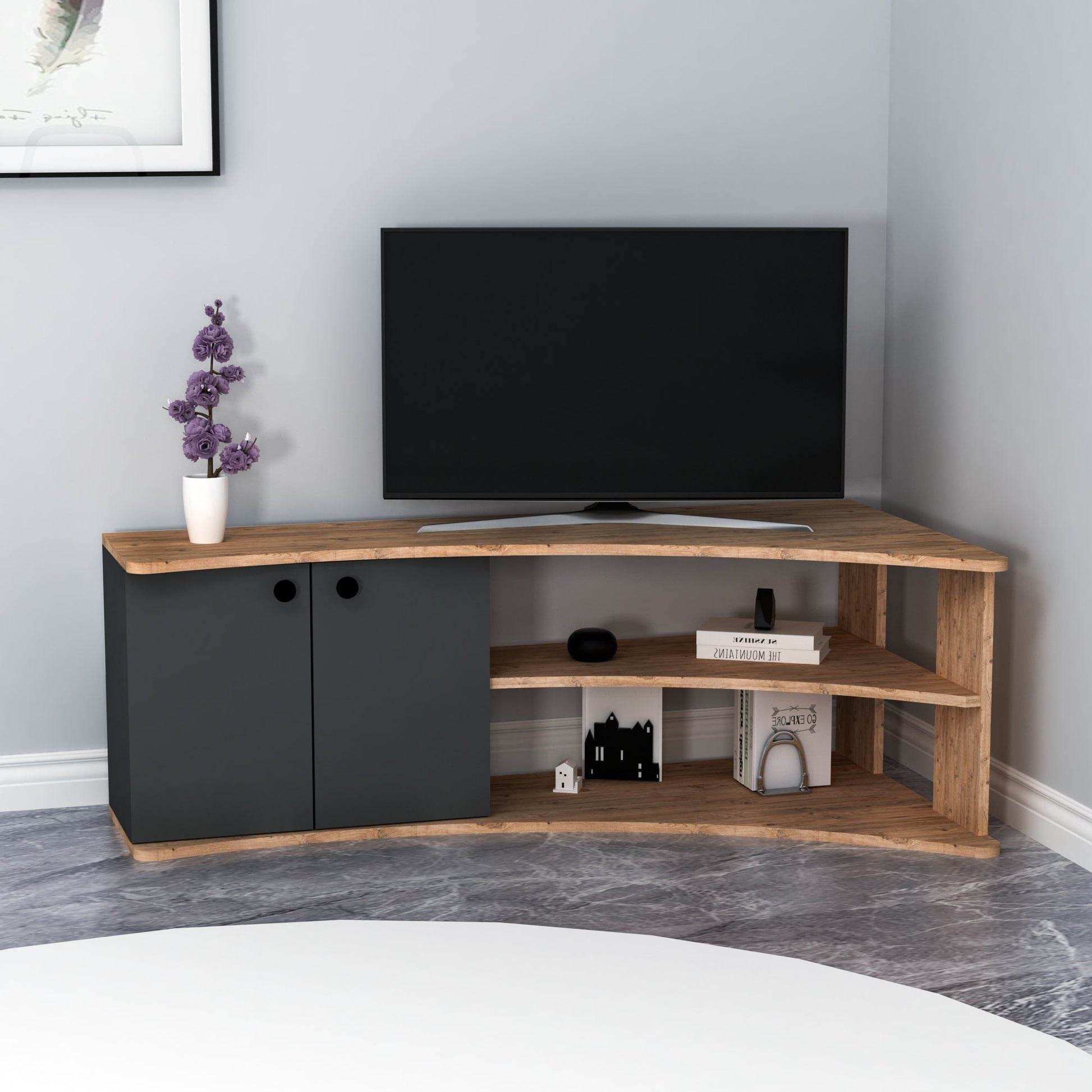 Armoire Dion TV Stand Assorted Colours - Homemark