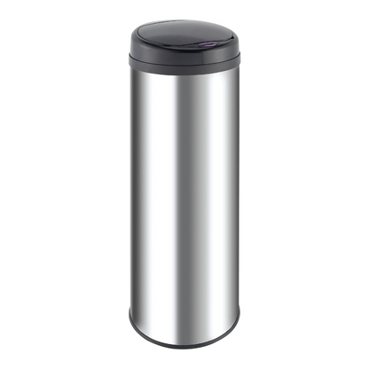 HomeMax 50L Round S/S Sensor Bin