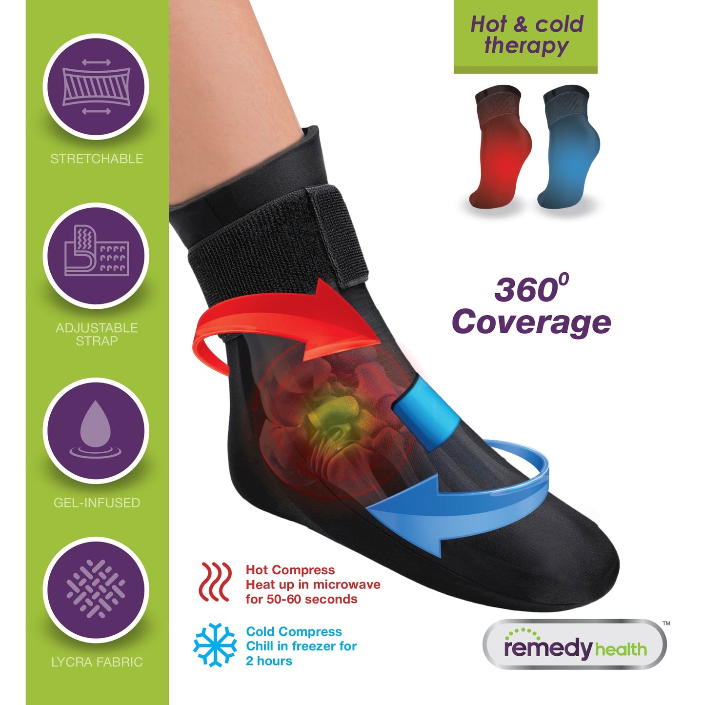 Remedy Health Gel Sock