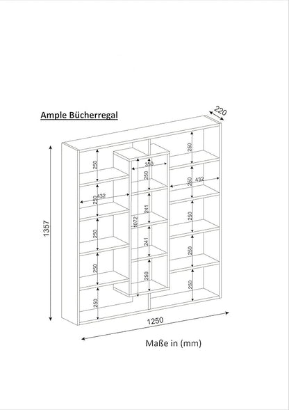 Armoire Ample Bookcase White