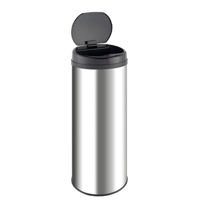 HomeMax 50L Round S/S Sensor Bin