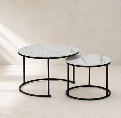Armoire Coffee Table Set | White or Black