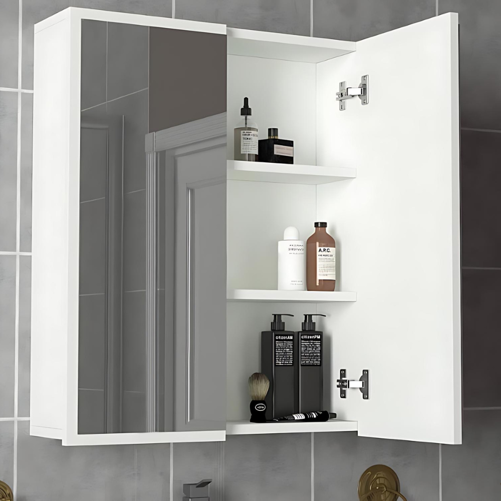 Armoire Kayla Bathroom Mirror Cabinet White