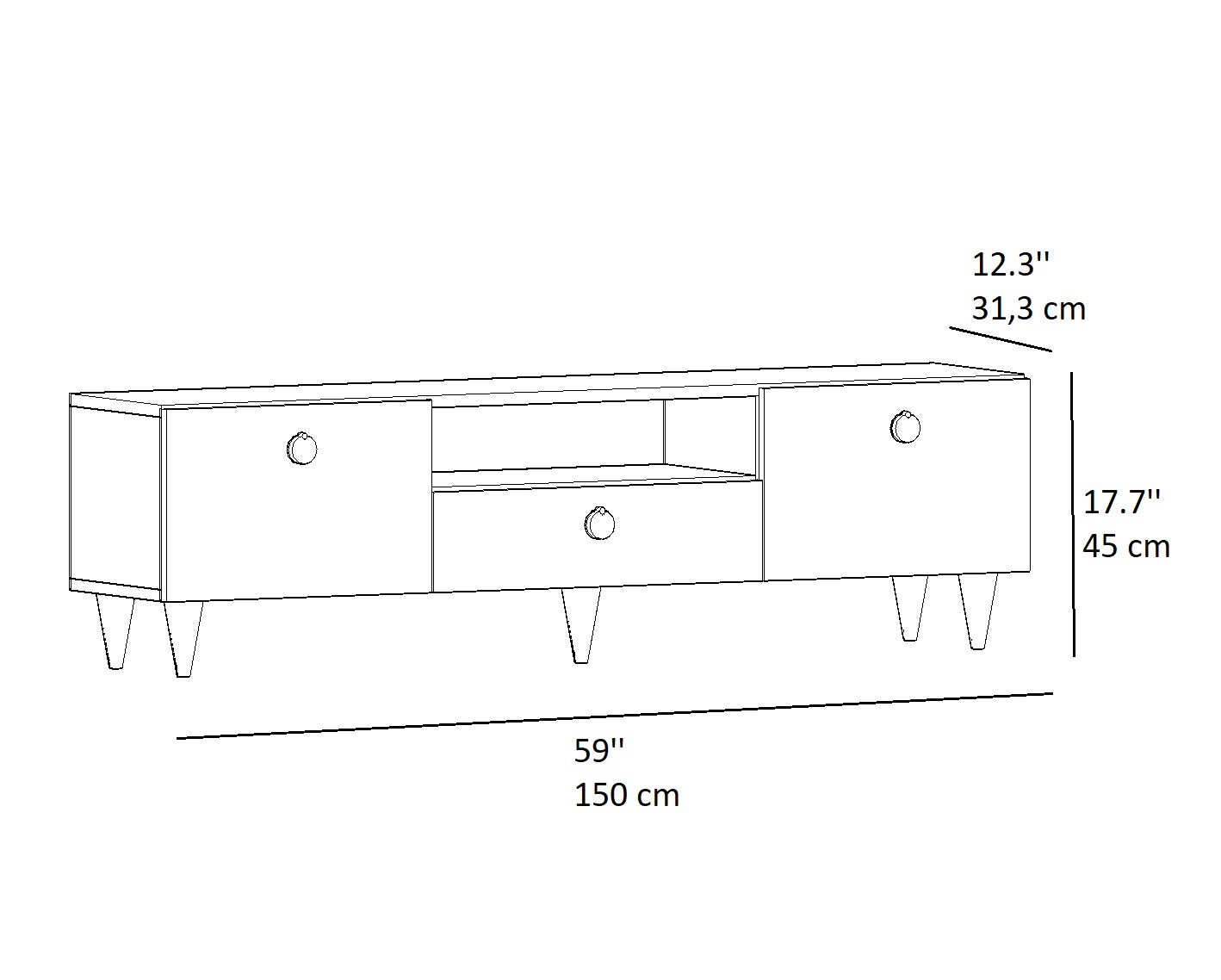 Armoire Suny TV Stand - Homemark