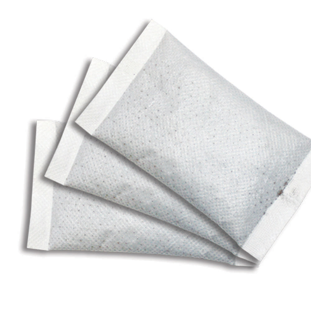 Three white heat pads on a white background