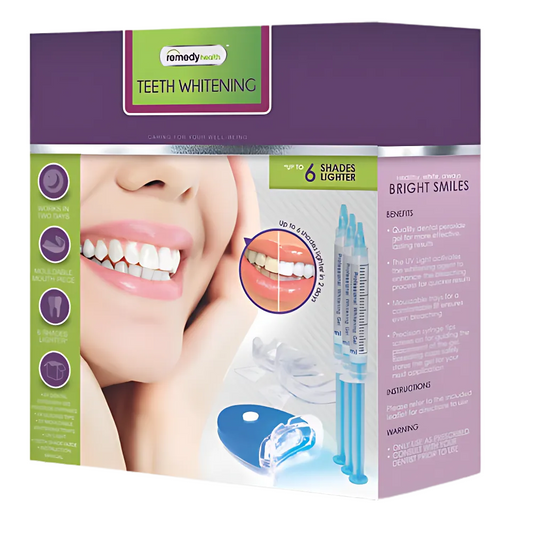 Remedy Health Professional Teeth Whitening Kit – Complete LED Teeth Whitening System