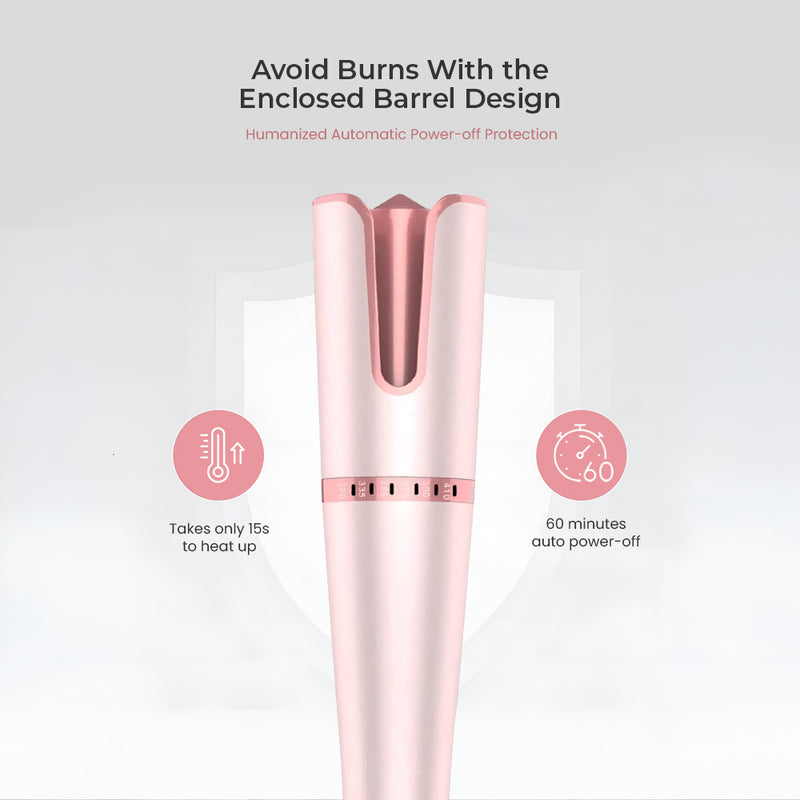 Igia Auto Hair Curler Pink