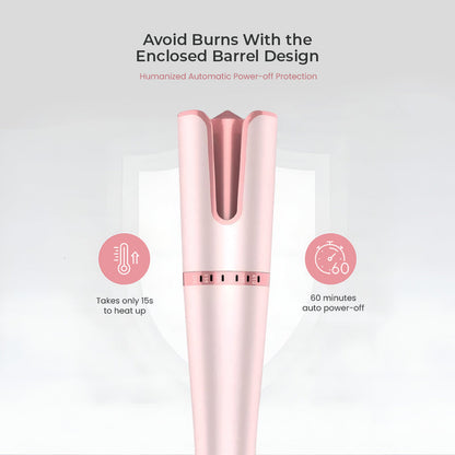 Igia Auto Hair Curler Pink