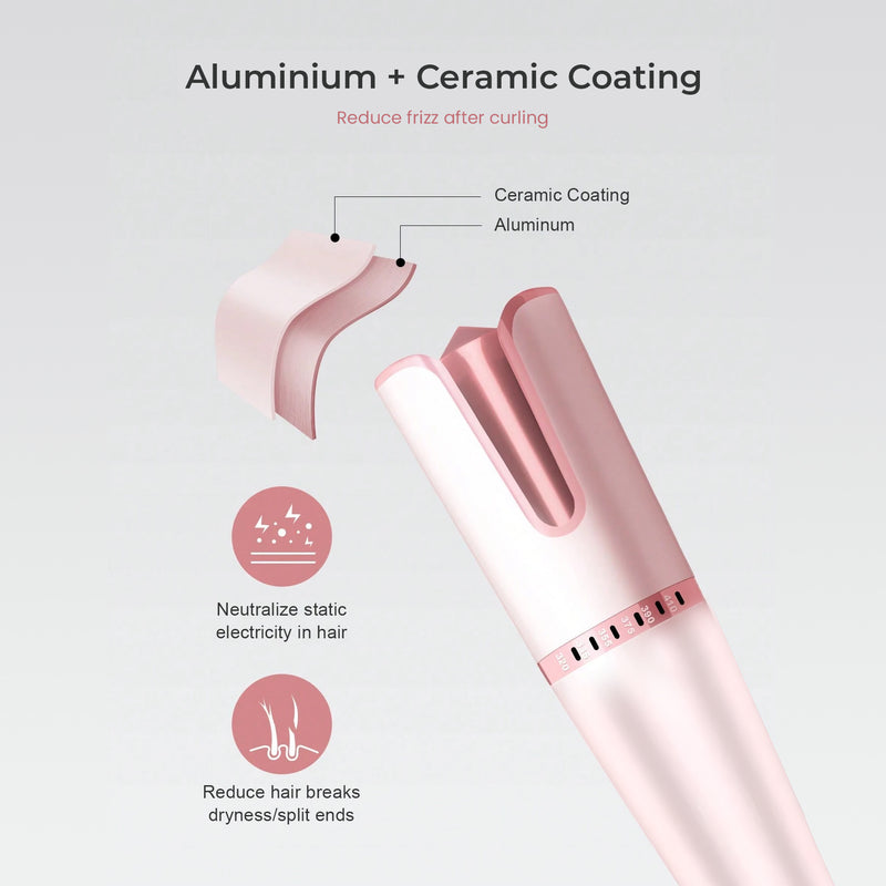 Igia Auto Hair Curler Pink