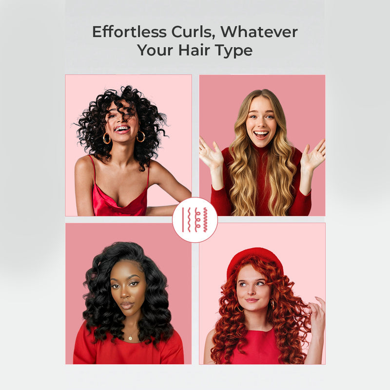 Igia Auto Hair Curler Pink