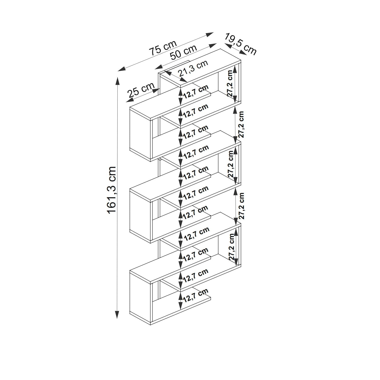 Armoire Rozalin Bookcase - Homemark