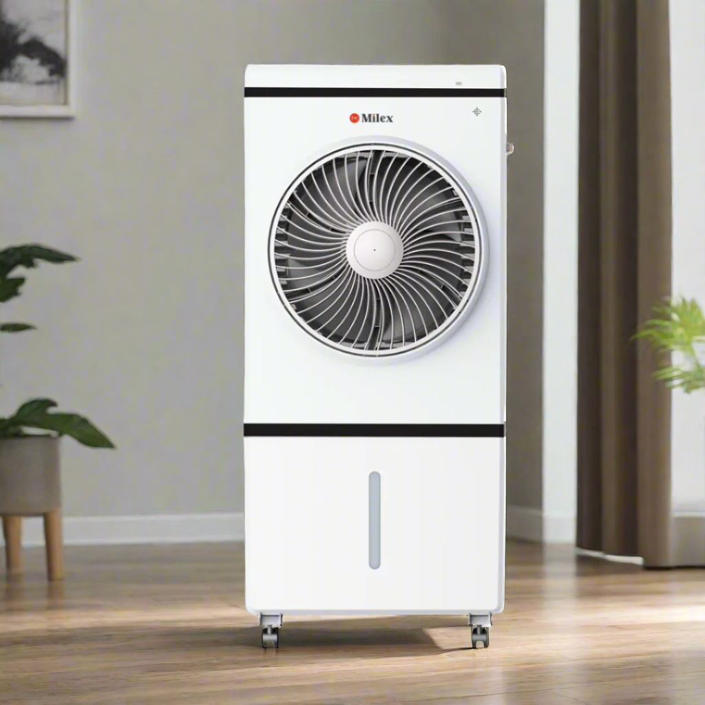 Portable Milex 45L Portable Air Cooler in a room setting