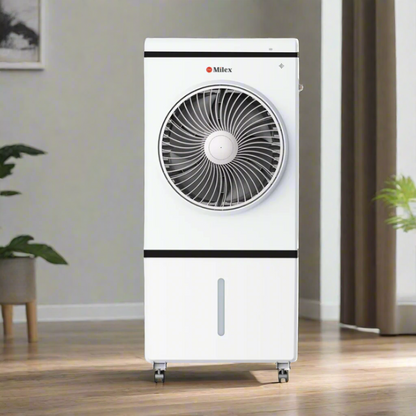 Portable Milex 45L Portable Air Cooler in a room setting
