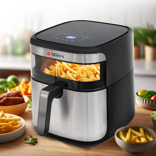 Milex 10L Digital Air Fryer – 1700W LED Digital Air Fryer with Viewing Window