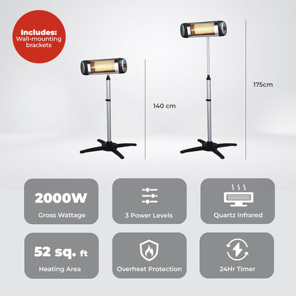 Milex Quartz Tripod Heater