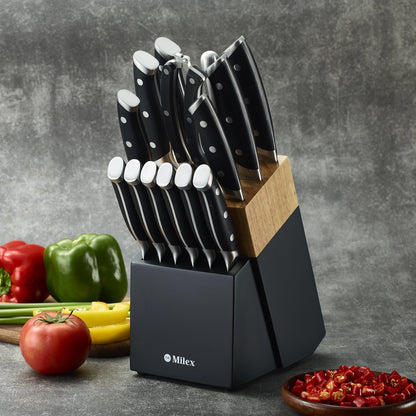 Milex 15pc Knife Block Set