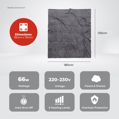 Milex Electric Fleece Blanket