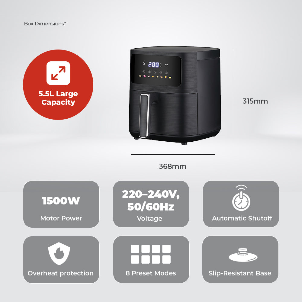 Milex 5L Digital Air Fryer