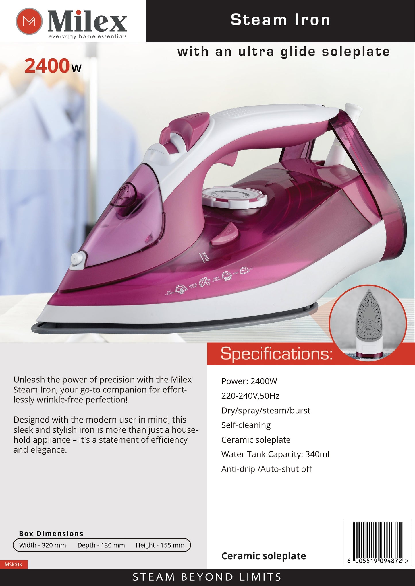 Milex Steam Iron