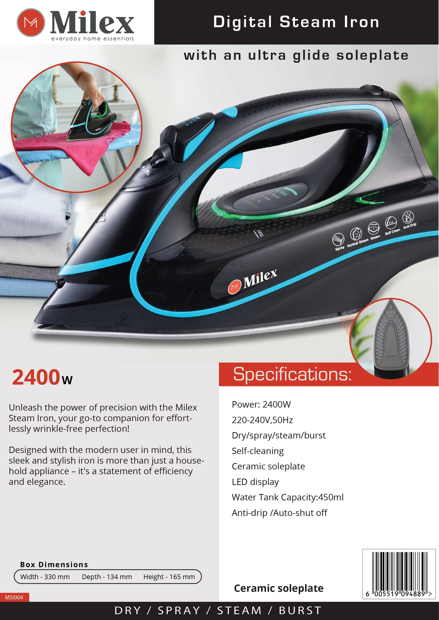 Milex Digital Steam Iron