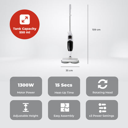 Milex Spin Steam Mop