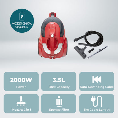 Milex Cyclonic 2000W Vacuum Cleaner