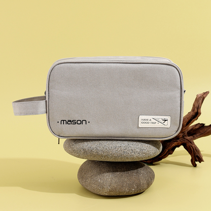 Mason Cosmetic Toiletry Bag | Grey