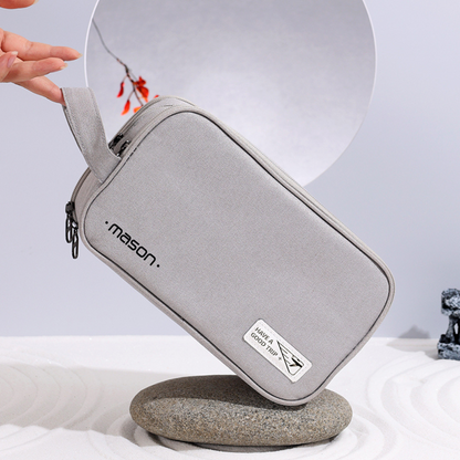 Mason Cosmetic Toiletry Bag | Grey