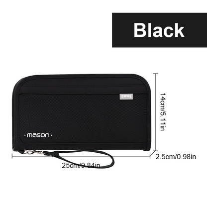 Mason Passport Holder | Black