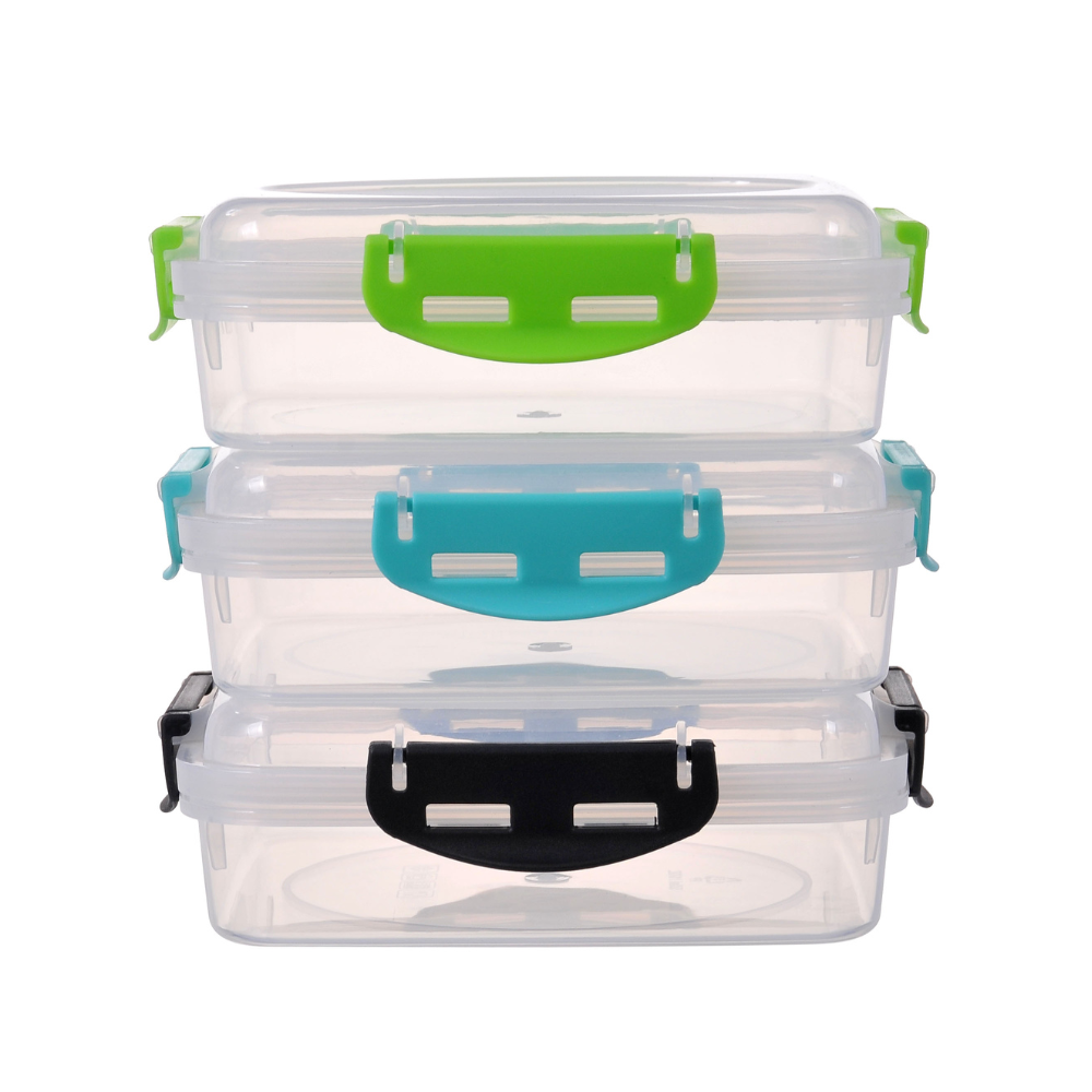 Milex 3-Piece Lunchbox Set | Colours may vary