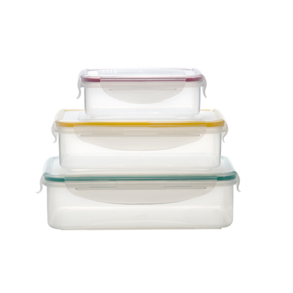 Milex 3 in 1 Rectangular Container Set | Colours May Vary
