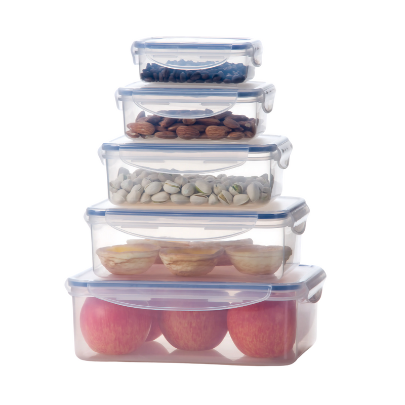 Milex 5pcs Rectangular Container Set | Colours May Vary
