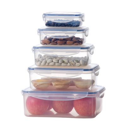 Milex 5pcs Rectangular Container Set | Colours May Vary