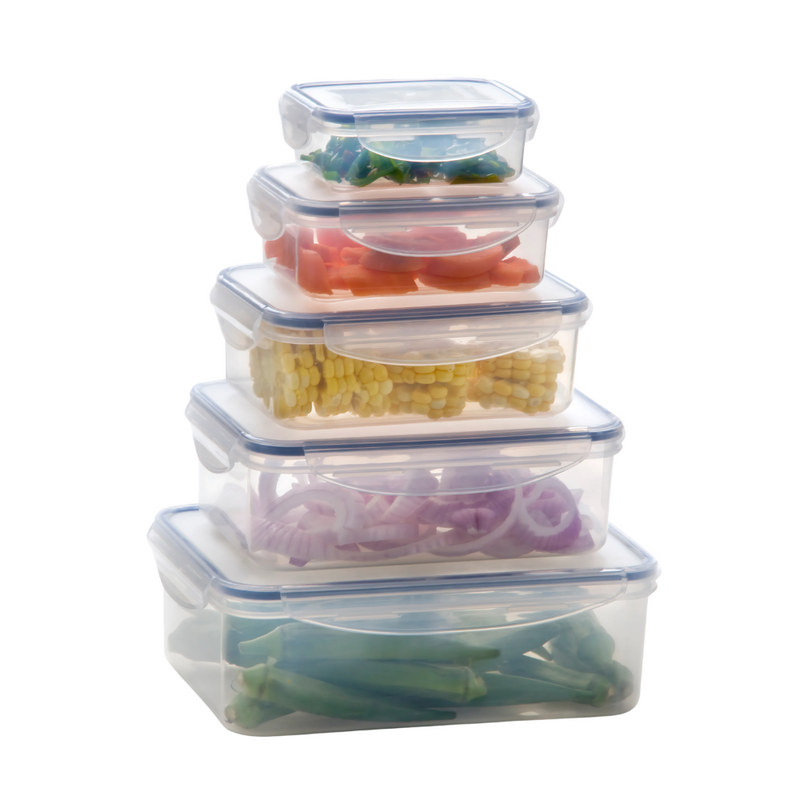 Milex 5pcs Rectangular Container Set | Colours May Vary