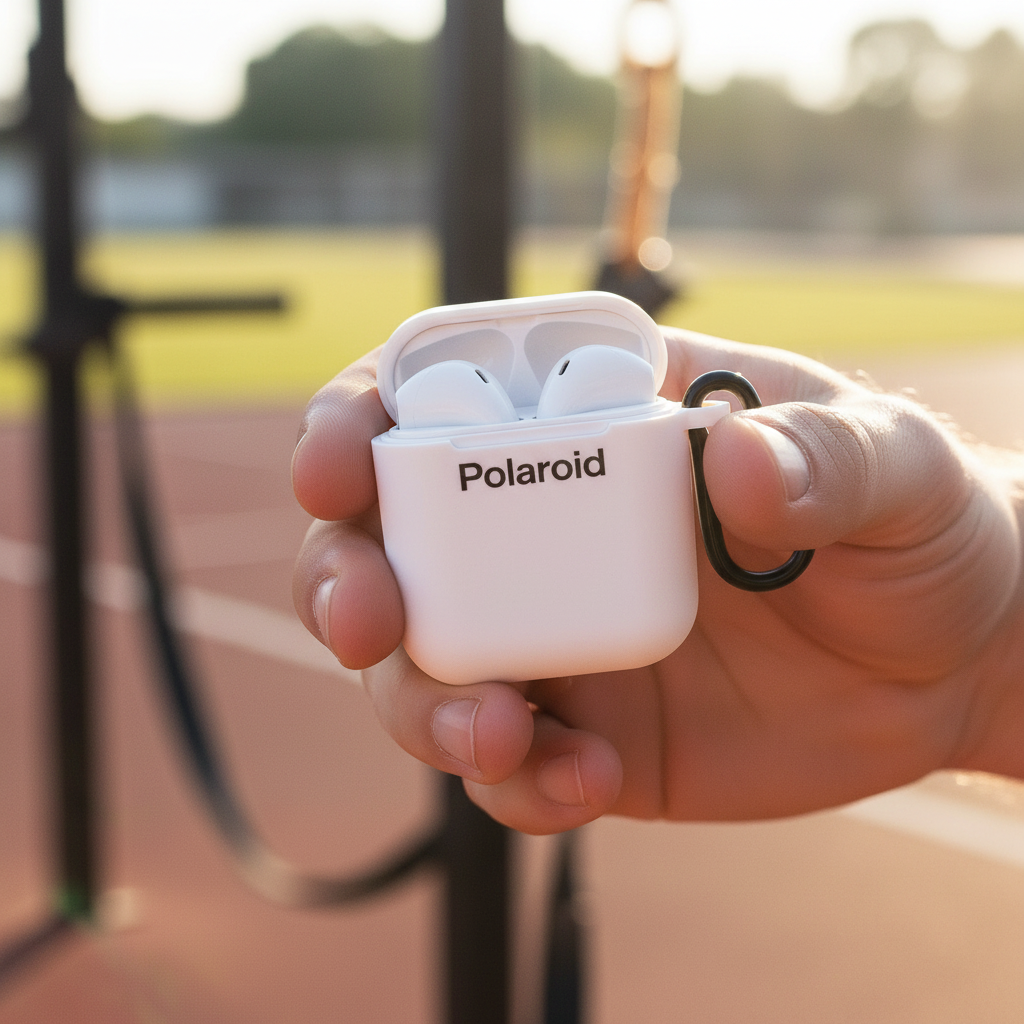 Polaroid True Wireless Earbuds – Bluetooth 5.0 TWS Earbuds with Charging Case