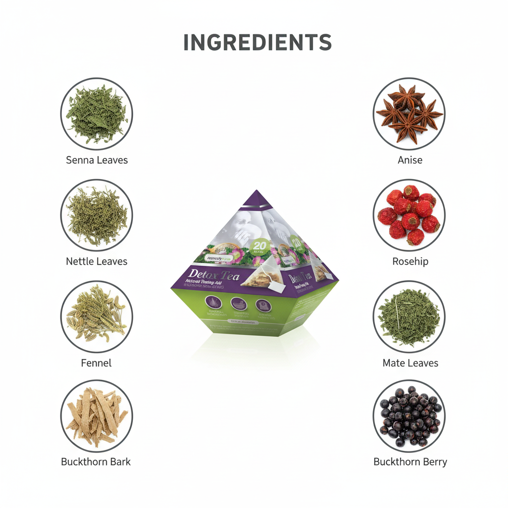 Remedy Health Detox Tea – Premium Herbal Wellness Tea (20 Pyramid Tea Bags)