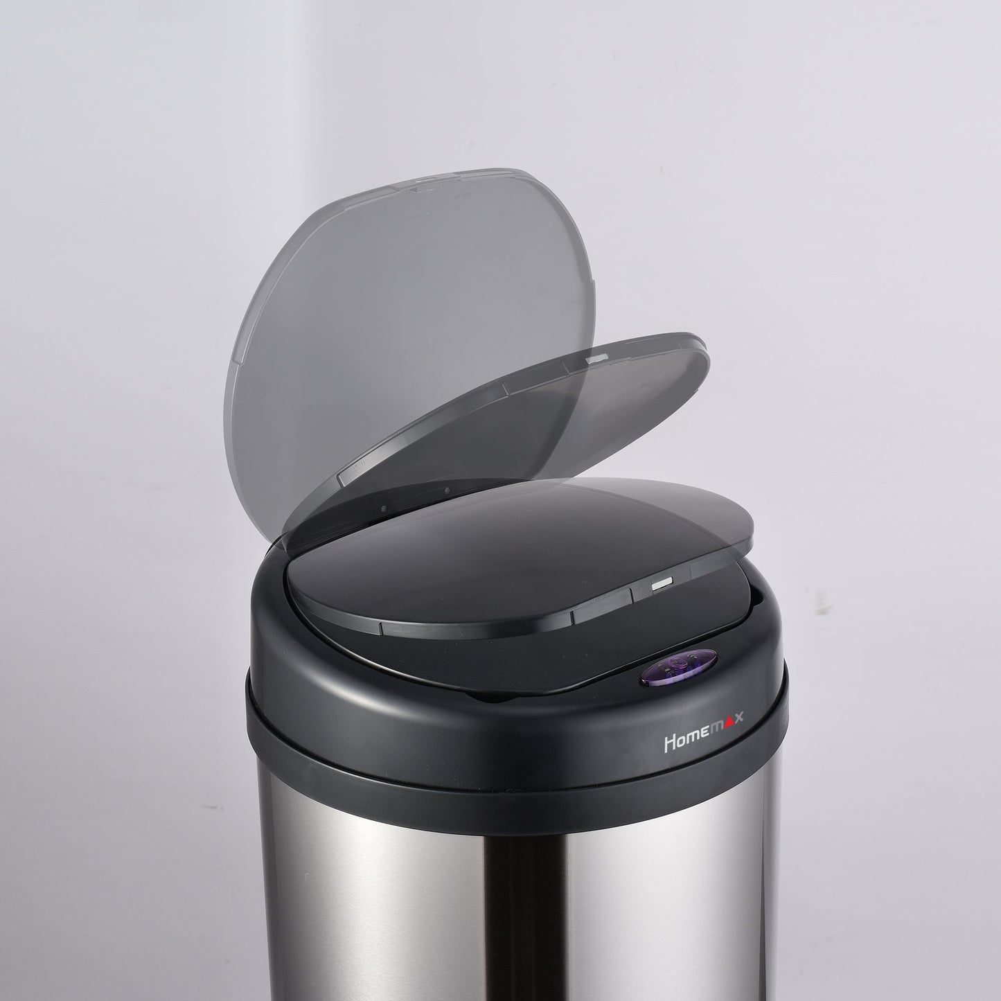 HomeMax 30L Silver Sensor Bin Round