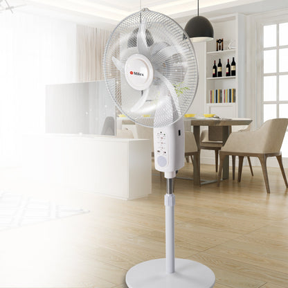 Milex Rechargeable Pedestal Fan 16"