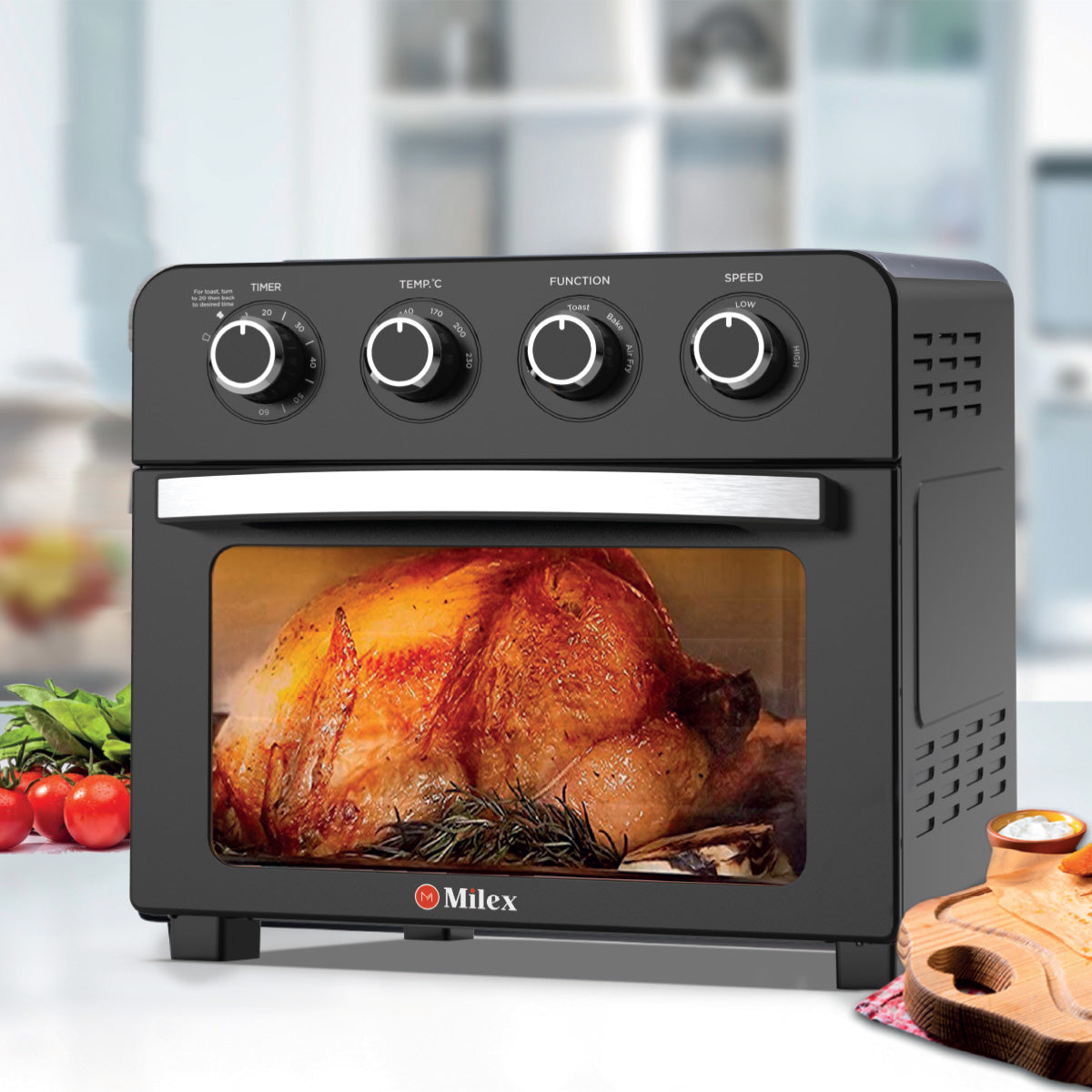 Milex 22L Manual Air Fryer Oven