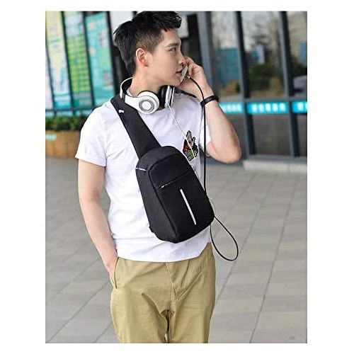 Anti Theft Mini USB Backpack -Black