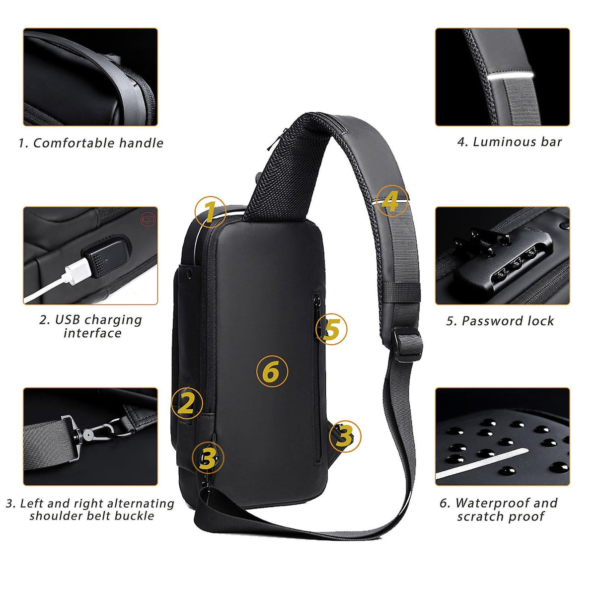 Anti Theft Shoulder Bag