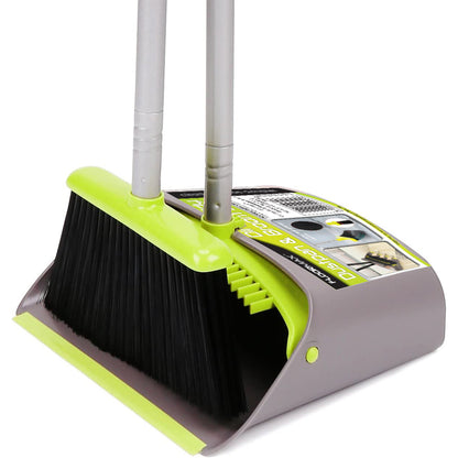 FloorMax Broom & Dustpan with Self Cleaning Brush