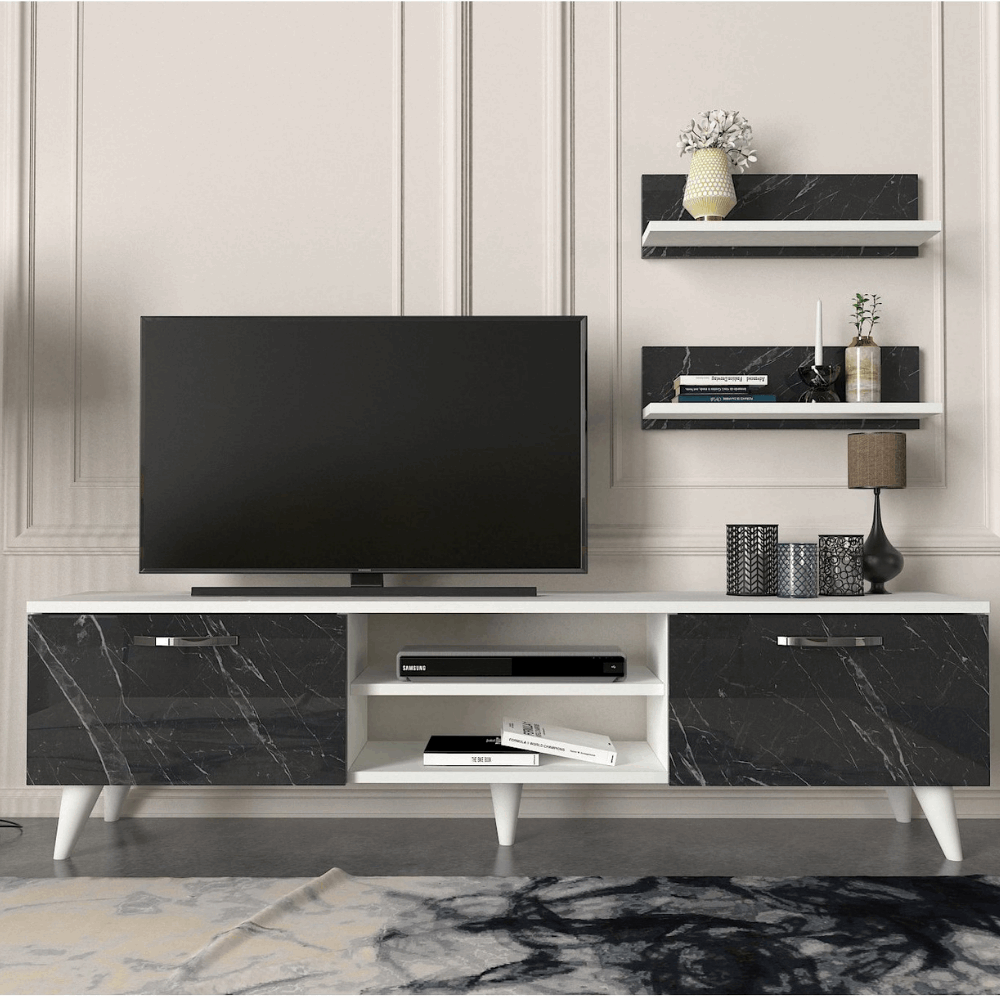 Armoire Geacles Marble Look TV Unit