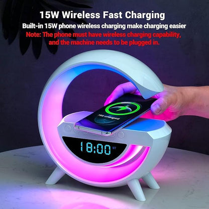 LED Wireless Charging Speaker Clock