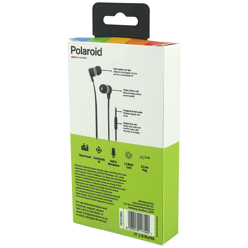 Polaroid Tangle Free Earphones