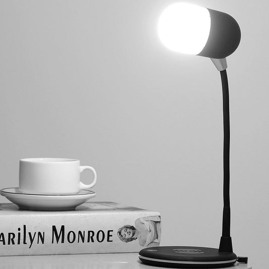Polaroid LED Lamp, Wireless Charger & Bluetooth Speaker – 3-in-1 Desk Lamp with Qi Charging