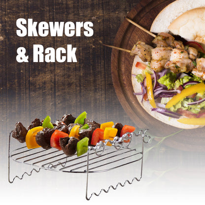 Milex Power Air Fryer Skewer and stacking rack